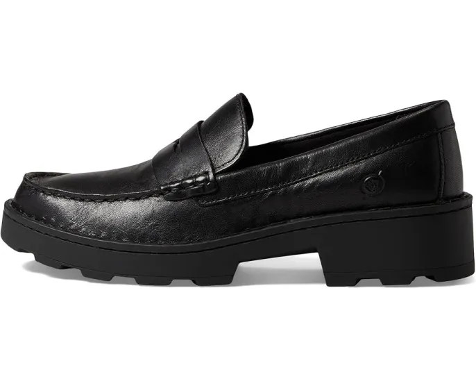 Мокасины Born Carrera из мягкой замши с классическим дизайном пенни лофера