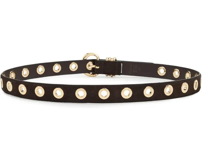 Ремень Madewell Suede Inez Eyelet из замши с металлическими люверсами