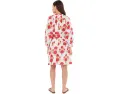 Платье мини Voile Kaia от Faherty в цветочек с поясом