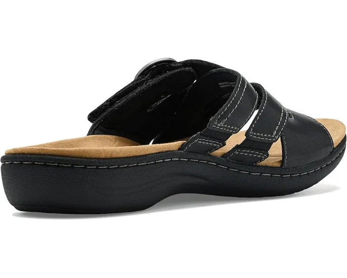 Сандалии Laurieann Opal Clarks из кожи с регулируемыми пряжками и мягкой амортизацией