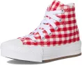 Кеды Converse Chuck Taylor All Star Eva Lift Checkered на платформе с клетчатым принтом