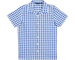 Рубашка Janie and Jack Gingham Cabana в клетку с нагрудным карманом