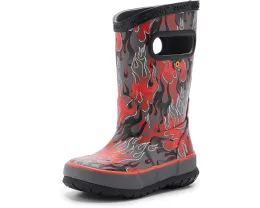 Детские сапоги Bogs Kids Rain Boot Fire Flame с принтом пламени