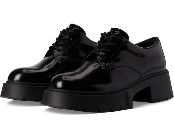 Туфли Lyla Platform Derby от COACH на платформе с кожаным верхом и шнуровкой