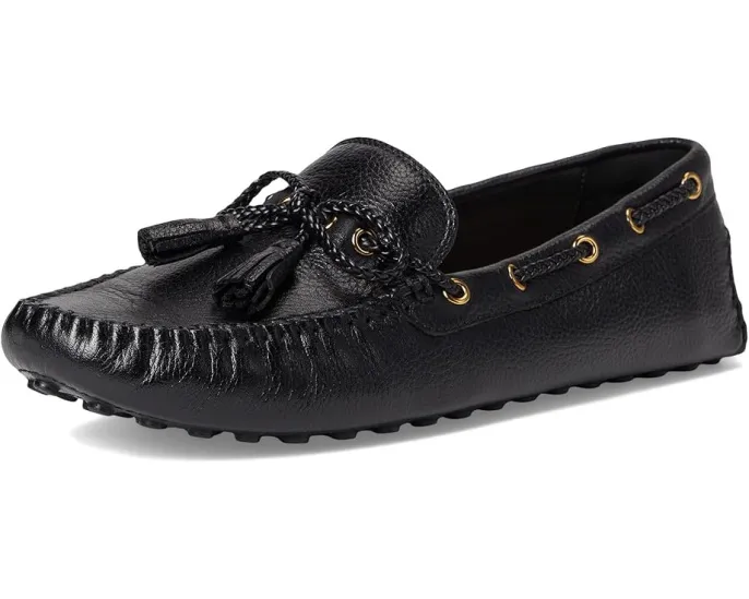 Лоферы Cole Haan Gissella Drivers с круглым носком и плетеной деталью