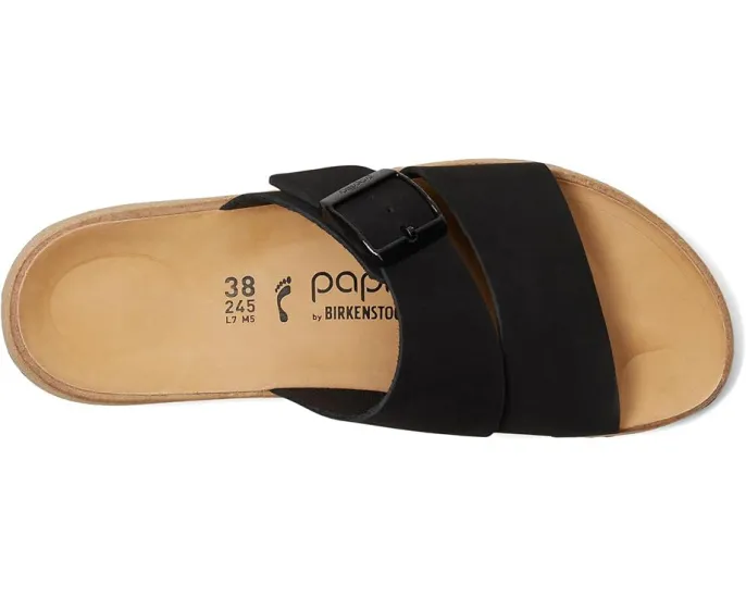 Сандалии Birkenstock Almina Platform из нубука на пробковой стельке