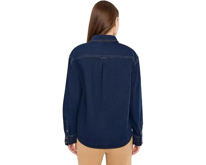 Рубашка KUT from the Kloth Channing с длинным рукавом и контрастной строчкой