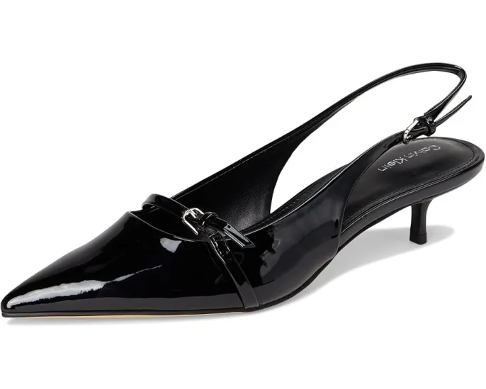 Туфли-лодочки Calvin Klein Simira с ремешком на щиколотке и каблуком kitten heel