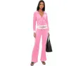 Штаны Juicy Couture Heritage из велюра с заниженной талией и карманами