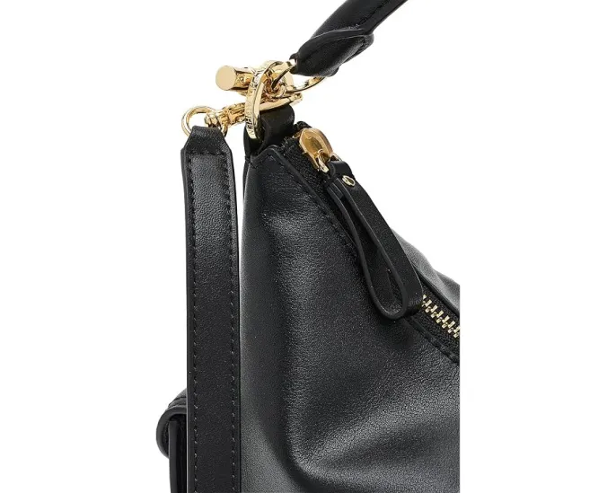Маленькая плечевая сумка Lauren Ralph Lauren из мягкой кожи наппа