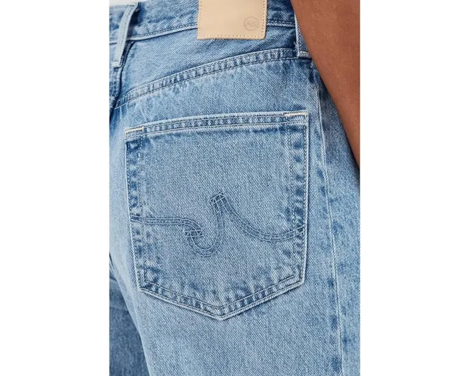 Джинсы AG Hattie с высокой посадкой и бочкообразным силуэтом