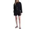 Шорты Zoe из 100% льна Jet Black Madewell