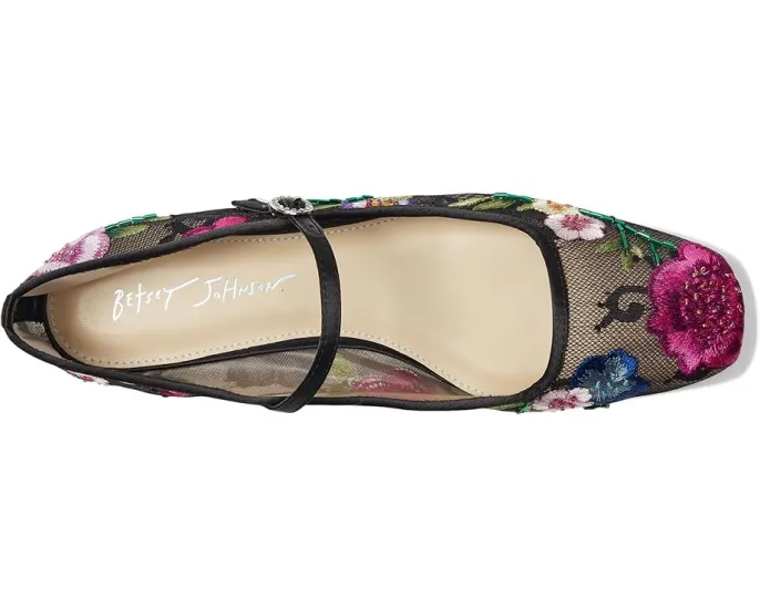 Балетки Blue by Betsey Johnson Nova с цветочной вышивкой и квадратным носком