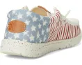 Детские слипоны Hey Dude Wally Americana с патриотичным принтом и технологией Flex & Fold