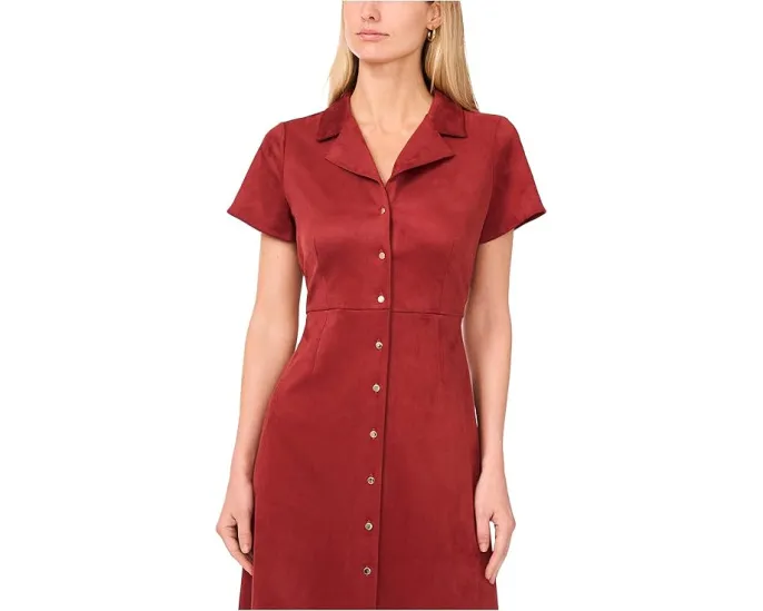 Платье-миди Vince Camuto с завязкой на спине и пуговицами