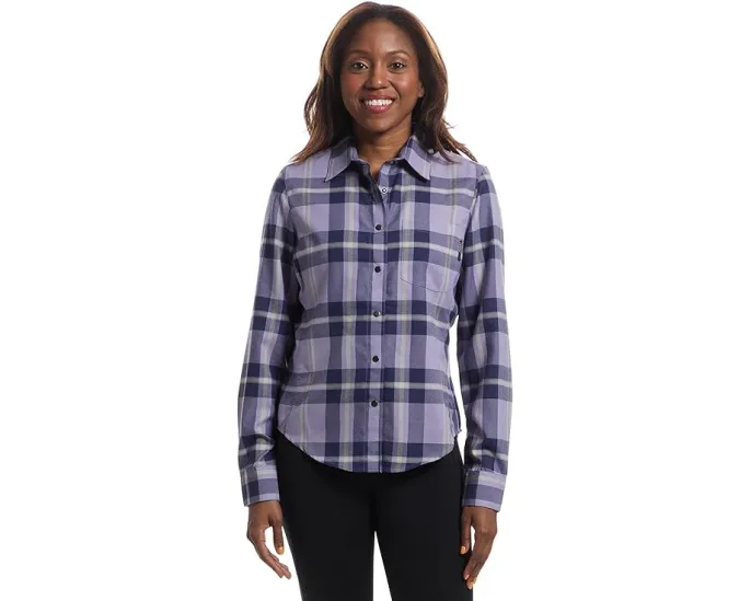 Фланелевая рубашка Flylow Brigitte Tech с длинными рукавами и полной застежкой на пуговицы