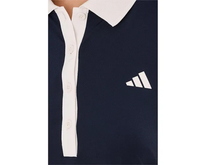 Платье теннисное adidas Heritage мини с пуговицами и коротким рукавом