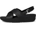 Кожаные сандалии FitFlop Lulu с перекрестными лямками и технологией Microwobbleboard