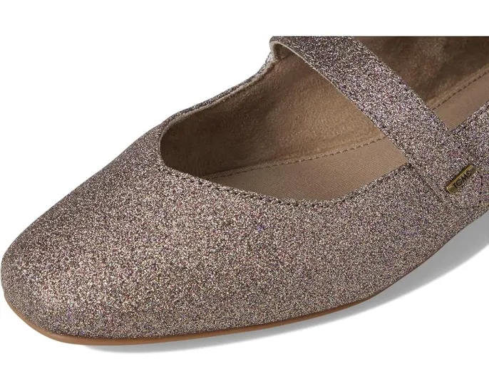 Туфли-лодочки TOMS Bianca из замши с квадратным носком и ремешком