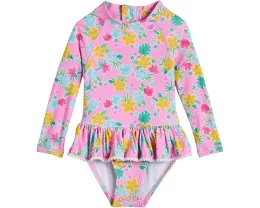 Детский купальный костюм Snapper Rock Buttercup Bloom с юбкой и защитой UPF 50+