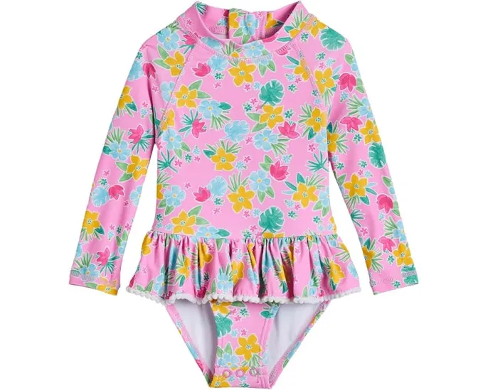 Детский купальный костюм Snapper Rock Buttercup Bloom с юбкой и защитой UPF 50+