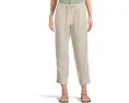 Льняные брюки L.L.Bean Premium Linen Breezy с зауженным силуэтом и разрезом по бокам
