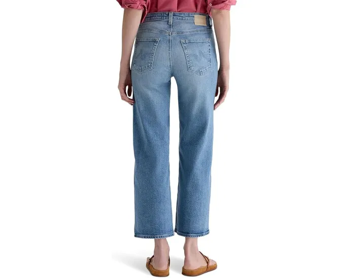 Джинсы AG Jeans Saige с завышенной талией и широкими штанинами в цвете Helios