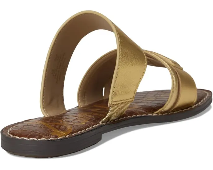 Сандалии Sam Edelman Gabi с двумя ремешками из кожи и логотипом