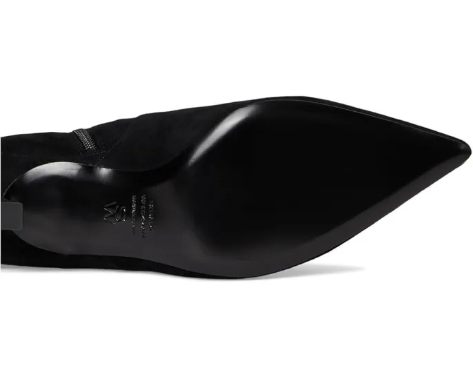 Высокие сапоги Vinnie Zip 50 на изящном каблуке из козьей кожи Stuart Weitzman
