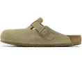 Клоги Birkenstock Boston из замши с анатомической стелькой и регулируемой пряжкой