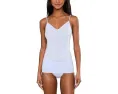 Бесшовный топ на бретелях Cotton Seamless от Hanro с V-образным вырезом