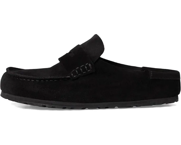 Клоги Birkenstock Naples из замши с пробковой стелькой