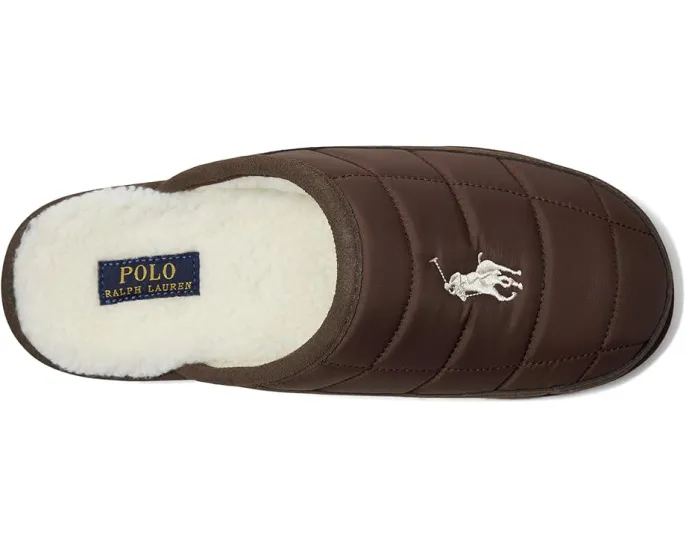 Туфли-шлепанцы Polo Ralph Lauren Reade Scuff II с вышитым пони и меховой подкладкой