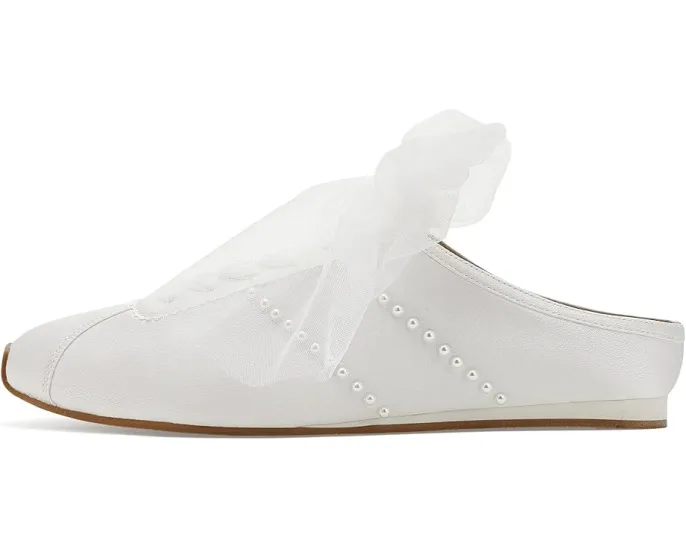 Слипоны Badgley Mischka Willy из атласа с тюлевыми шнурками и удобной колодкой