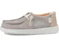 Обувь Hey Dude Kids Wendy Metallic Sparkle для малышей с круглым носком