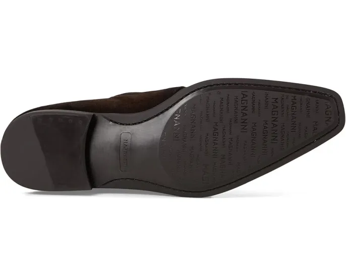 Лоферы Magnanni 23696-00 с двойной пряжкой из водоотталкивающей кожи