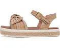 Детские сандалии Mia Kids Sitkha на танкетке из льна с бантом