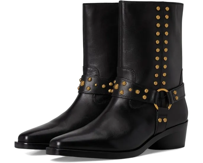 Ботинки Vince Camuto Roista Motocycle с шипами и широким ремнем с кольцом