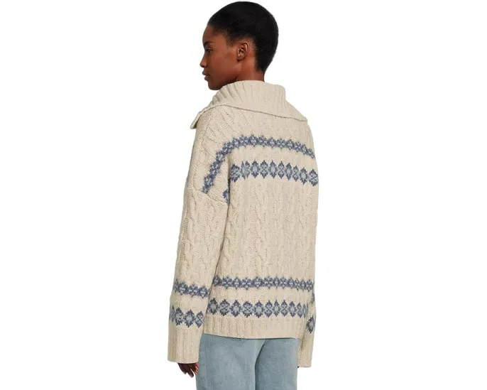 Кардиган Faherty Highland Fairisle из смеси мериносовой шерсти и хлопка