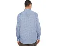 Рубашка Johnston & Murphy Logan Printed Cotton с длинным рукавом и скрытыми пуговицами на воротнике