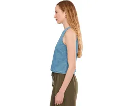 Топ Madewell Airy Denim Halter Shell с завязками на шее