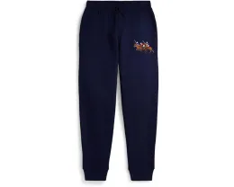 Спортивные штаны Polo Ralph Lauren Kids из флиса с вышитым логотипом Triple-Pony