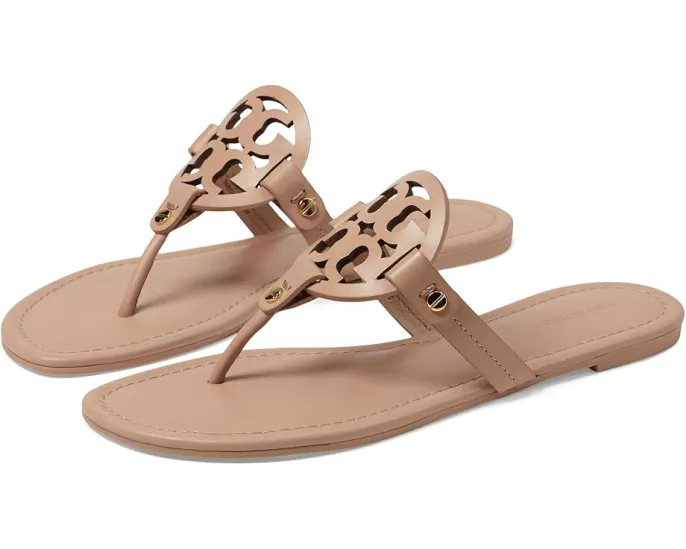 Сандалии-шлепанцы Tory Burch MILLER с ботаническим принтом и стелькой из кожи