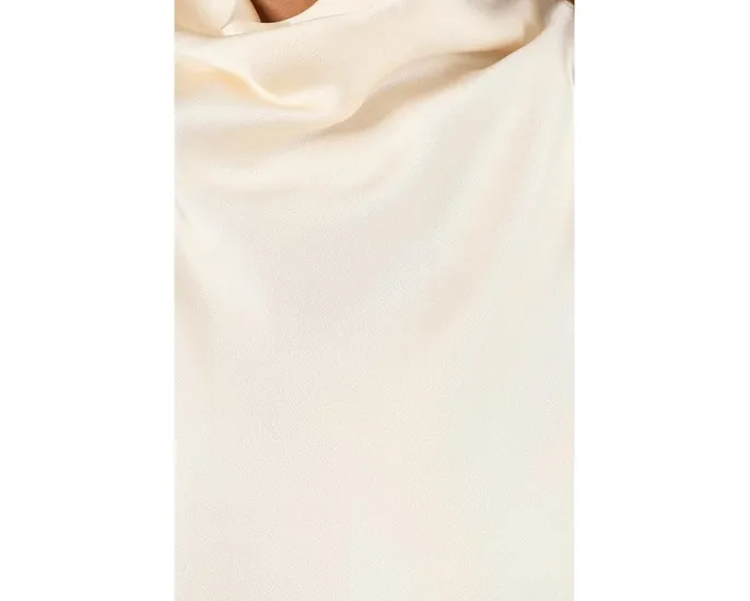 Кроп-топ Vince с капюшоном из атласной ткани