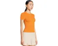 Футболка UGG Miriam Baby Tee Rib с ребристой структурой и логотипом