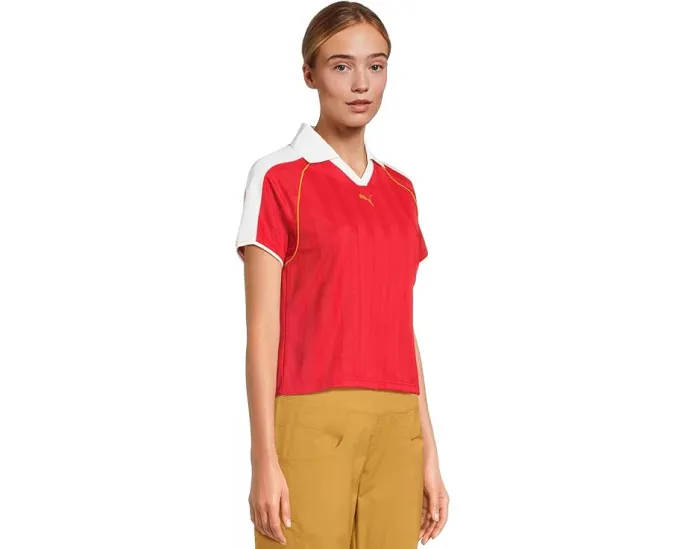 Футболка футбольная PUMA T7 Relaxed с V-образным вырезом