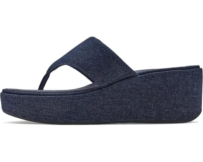 FitFlop Сандалии Platfforms Denim на клиновидном каблуке