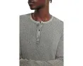 Свитер John Varvatos MEMPHIS WAFFLE HENLEY с пуговицами