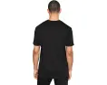 Футболка Armani Exchange черная с золотым логотипом из мягкого хлопка