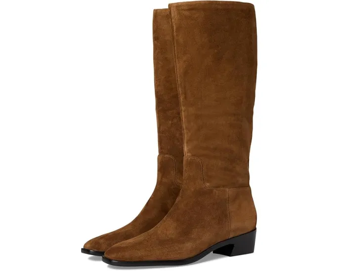 Высокие сапоги Vince Andes из замши на устойчивом каблуке